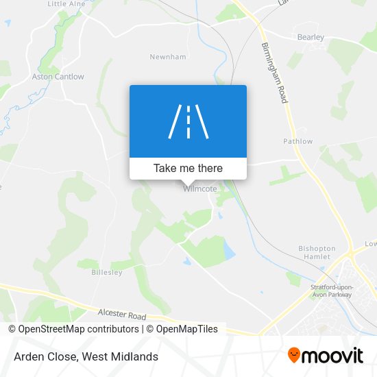 Arden Close map