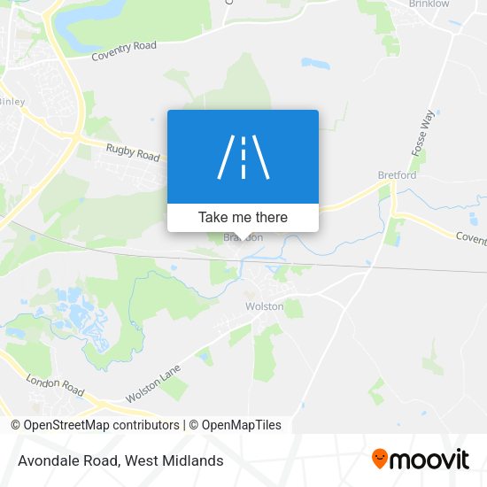 Avondale Road map