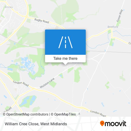 William Cree Close map
