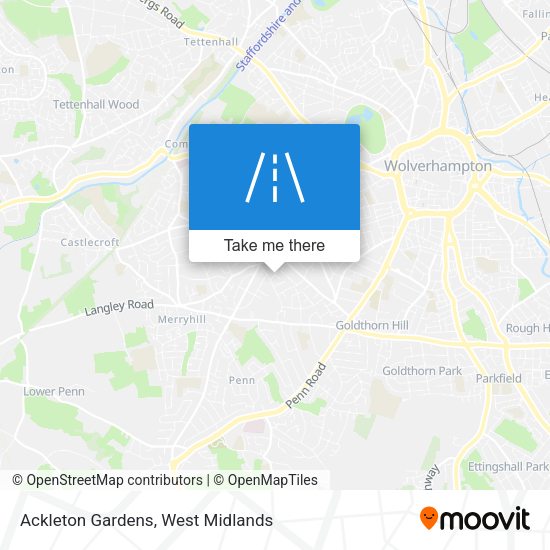 Ackleton Gardens map