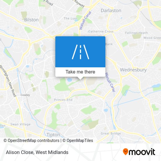 Alison Close map
