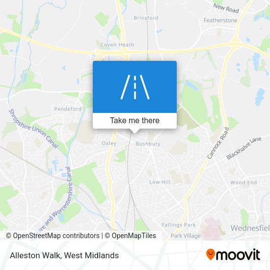Alleston Walk map