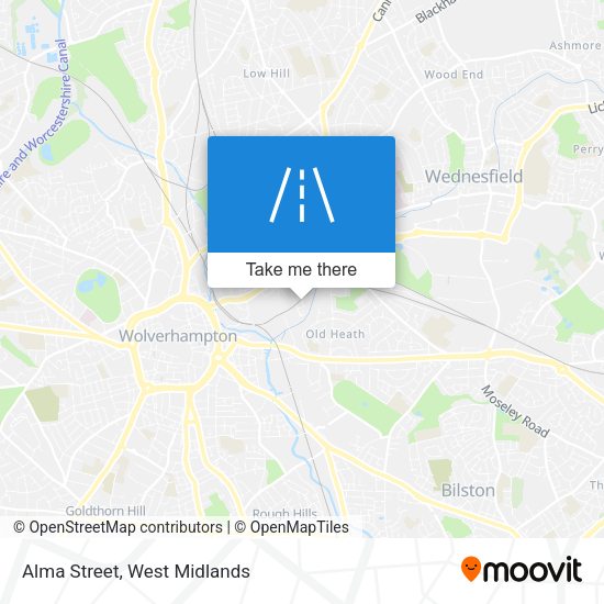 Alma Street map