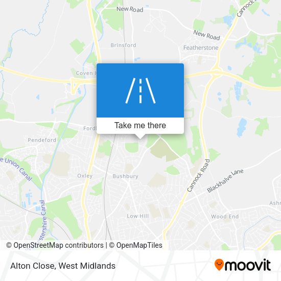 Alton Close map