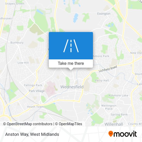 Anston Way map