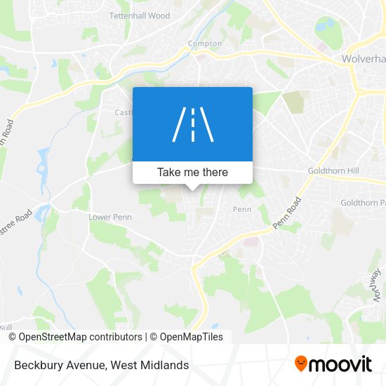 Beckbury Avenue map
