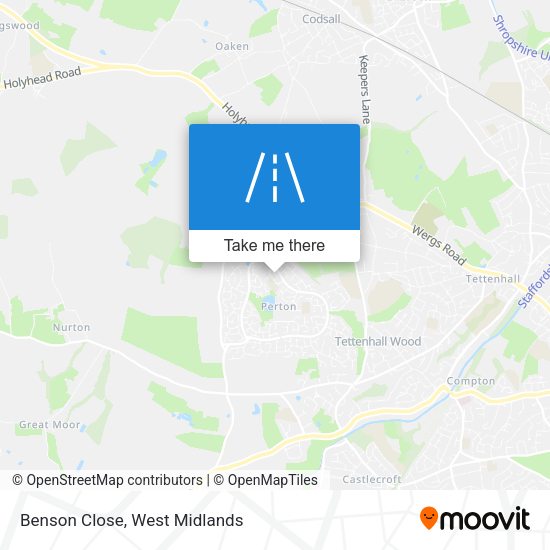 Benson Close map