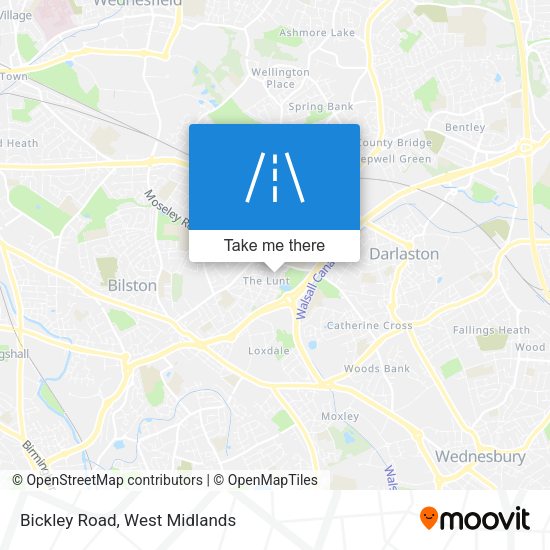 Bickley Road map