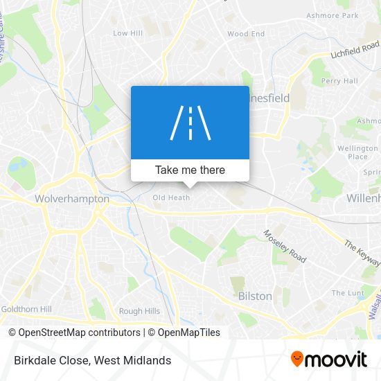 Birkdale Close map