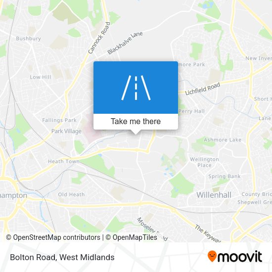 Bolton Road map