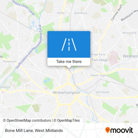Bone Mill Lane map