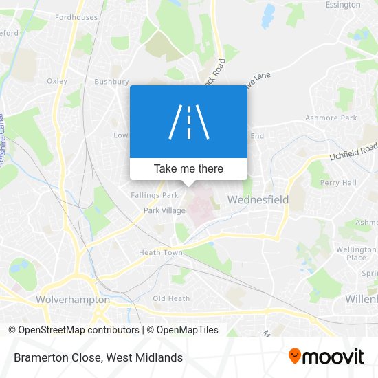 Bramerton Close map