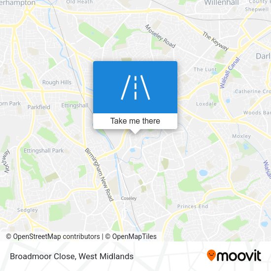 Broadmoor Close map