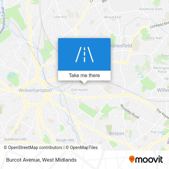 Burcot Avenue map