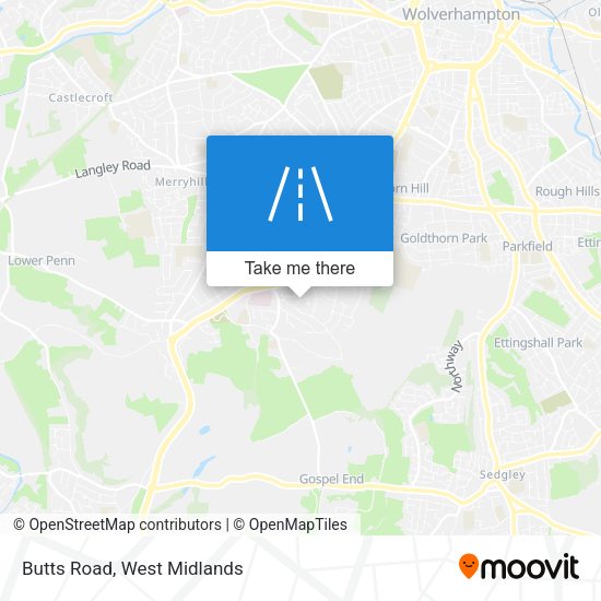 Butts Road map