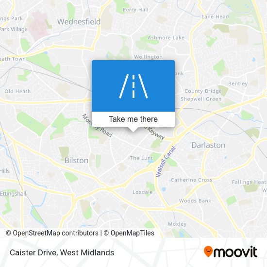 Caister Drive map