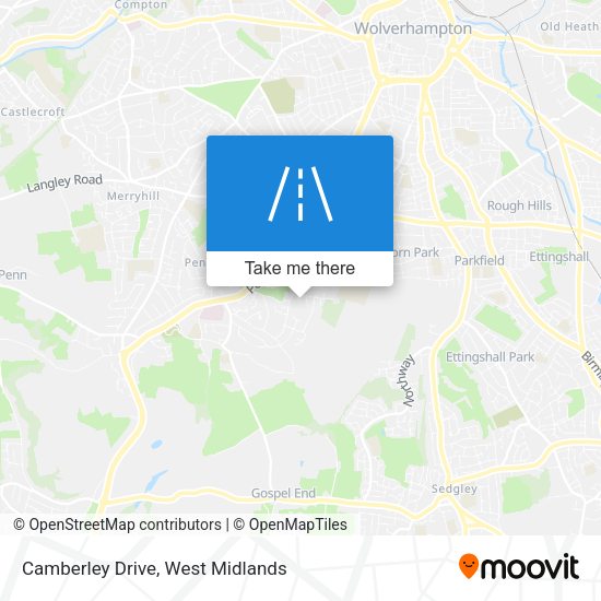 Camberley Drive map