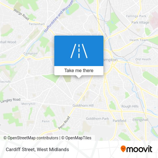 Cardiff Street map