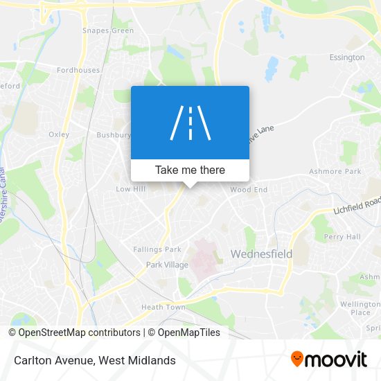 Carlton Avenue map