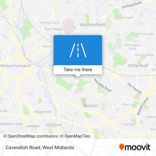 Cavendish Road map
