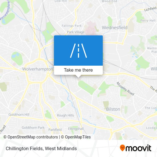 Chillington Fields map