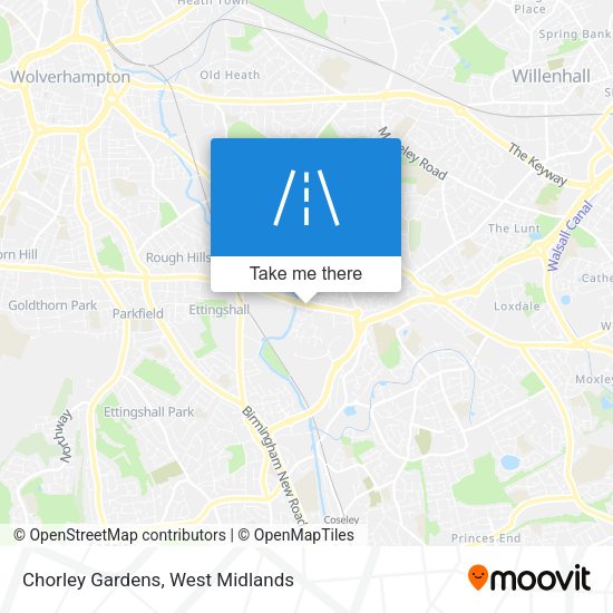 Chorley Gardens map