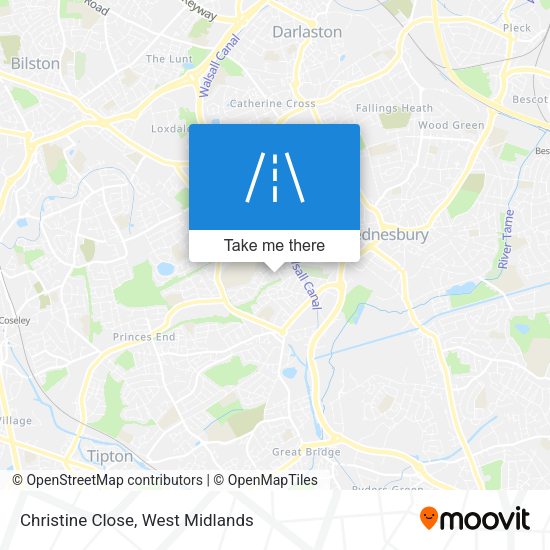 Christine Close map