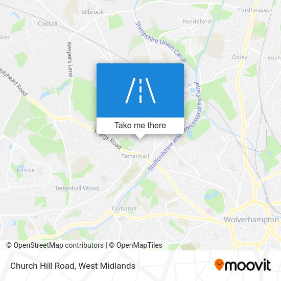 Church Hill Road map