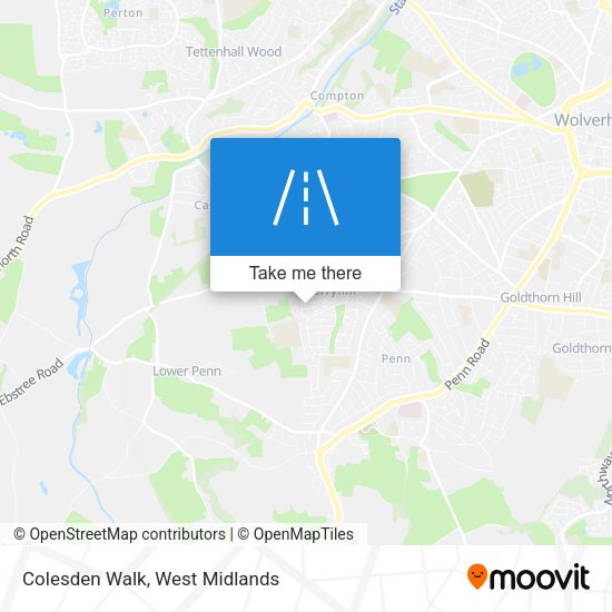 Colesden Walk map