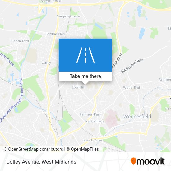 Colley Avenue map