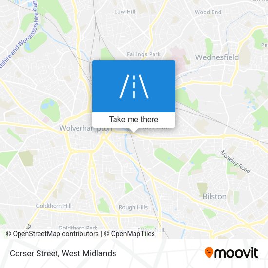 Corser Street map