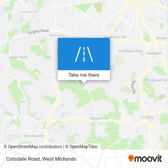 Cotsdale Road map
