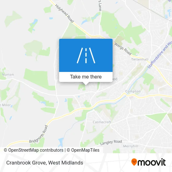 Cranbrook Grove map