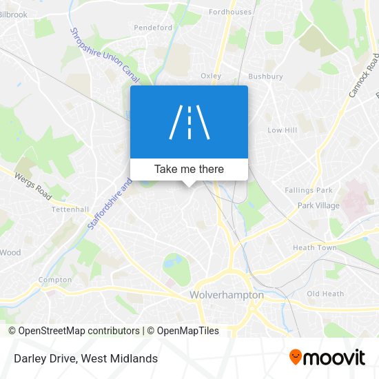 Darley Drive map