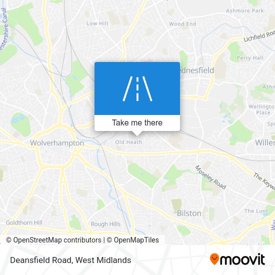 Deansfield Road map