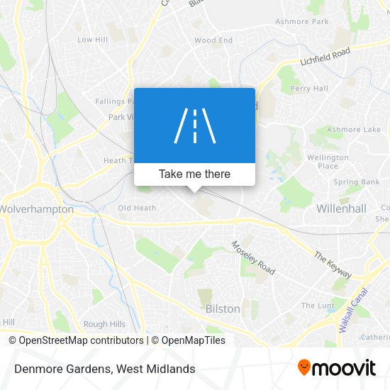 Denmore Gardens map