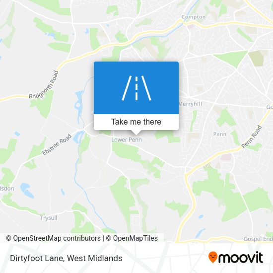 Dirtyfoot Lane map