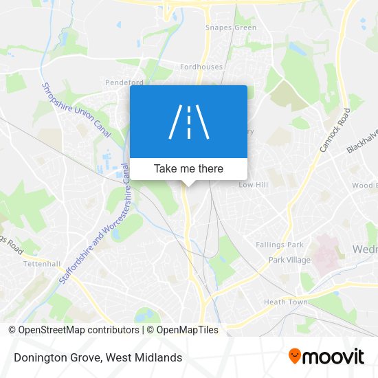 Donington Grove map