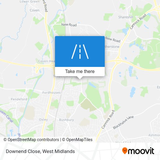 Downend Close map