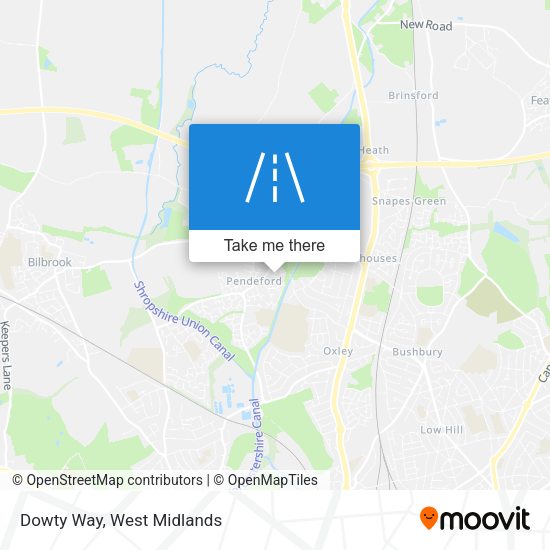 Dowty Way map
