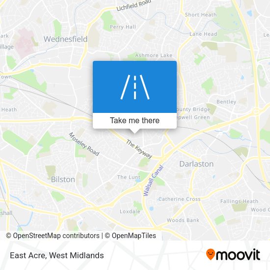 East Acre map
