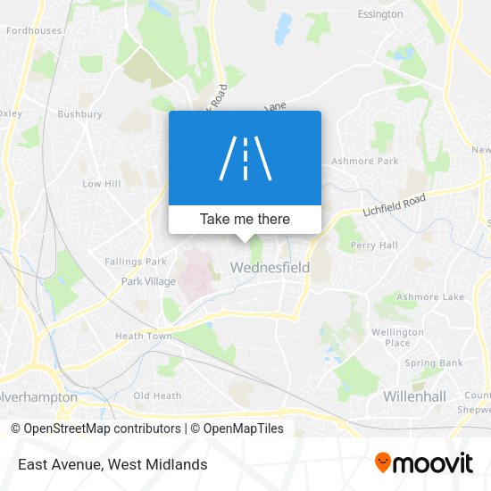 East Avenue map