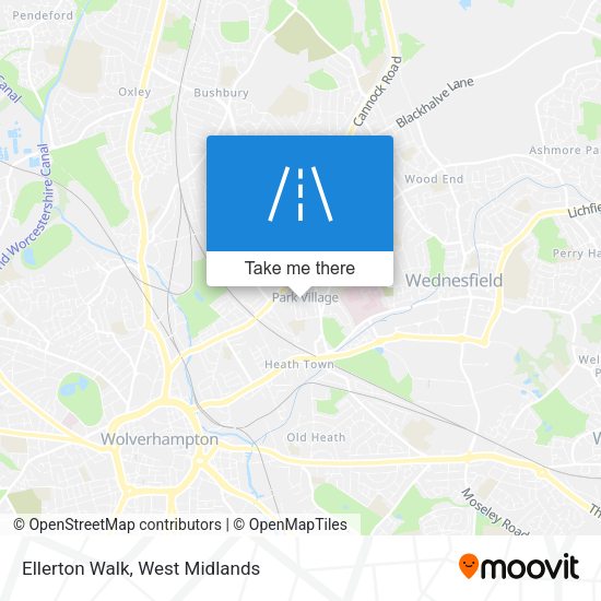 Ellerton Walk map