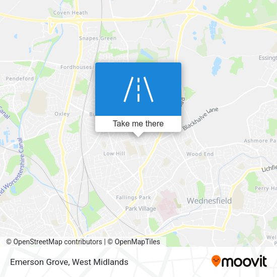 Emerson Grove map