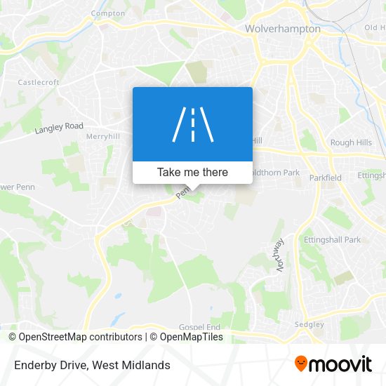 Enderby Drive map