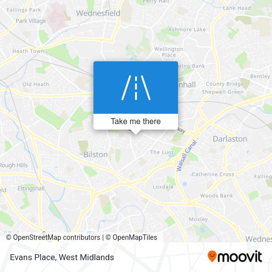 Evans Place map