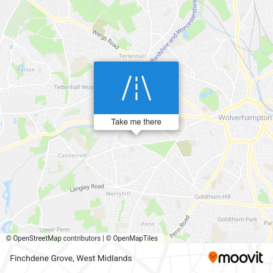 Finchdene Grove map