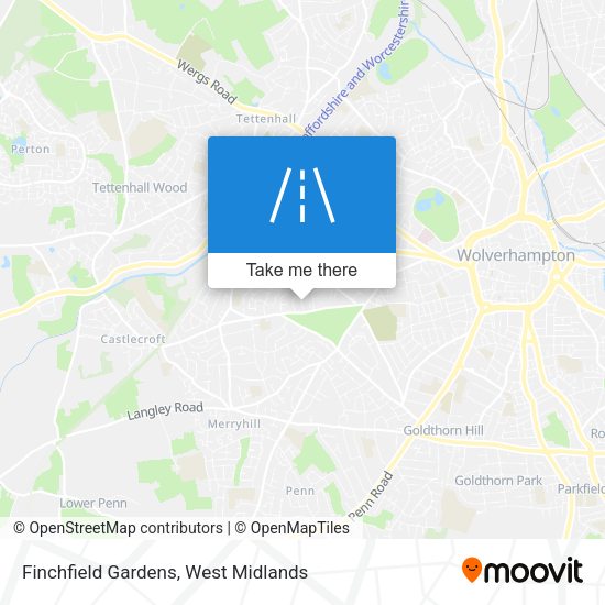 Finchfield Gardens map