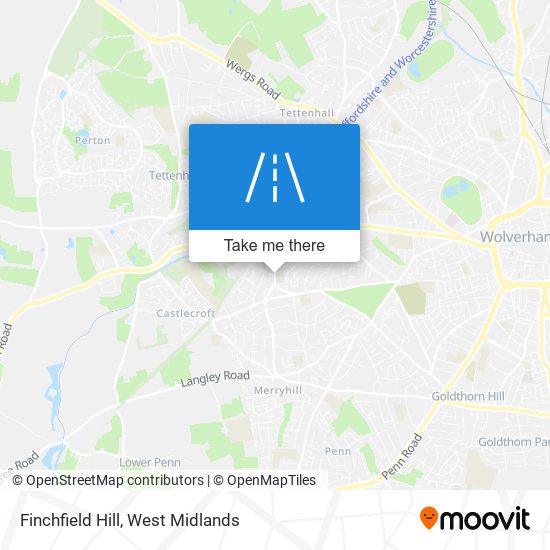 Finchfield Hill map