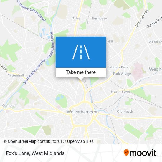Fox's Lane map